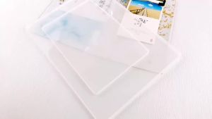 3pcs Mold + Clip Set - A4 Folder Silicone Mold with Folder Clip Epoxy Resin Mold DIY Elegant Folder Sketchboard Smooth