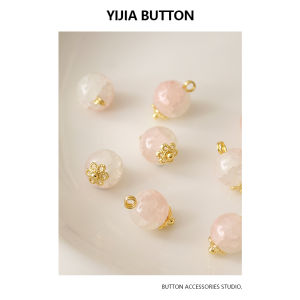 Nút Hạt Băng Tách Màu Hồng Hoa Anh Đào Phong Cách Trung Hoa Cổ Điển Cao Cấp Nút Trang Trí Áo Sơ Mi Nút Áo Dài Nút Quần Áo