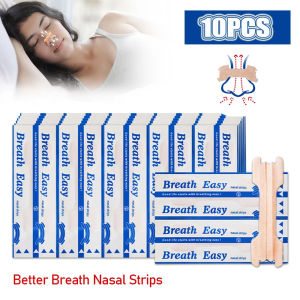10/20 PCS Breath Right Nasal Strips to Anti Snoring Easier Relieve Nose Congestion & Reduce Snoring Ventilation Nasal Patches Stop Snoring Stickers