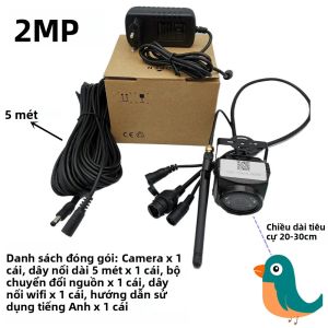 Camera Mini IP Ngoài Trời 1920P 1080P Tầm Nhìn Ban Đêm Chống Nước Hộp Chim Âm Thanh Thú Cưng Tổ Người Giám Sát IP66 Chống Chịu Thời Tiết Vỏ Kim Loại