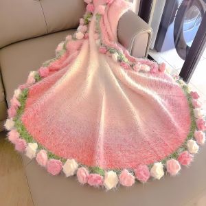 LIKE | Handmade Crochet Rose Blanket Gift