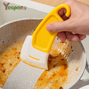YESPERY Kitchen Dirty Frying Pan Cleaning Brush Heat-resistant Soft Silica Gel Scraper Deep Descaling Multi-purpose Cake Baking Pastry Tool