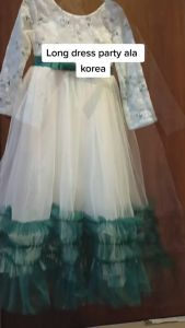 Long Party Dress Anak / Long Dress Christmas / Dress Pesta Anak Perempuan