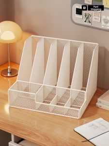 evesigar | Multifunctional Iron A4 Document Storage Shelf Multi-Layer