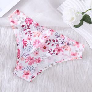 Low Waist Half Sheath Underwear Women Ice Silk Nude Feel Peach Hip Ultra-Thin Non-Clip Hip Print Briefs High Elastic Invisible