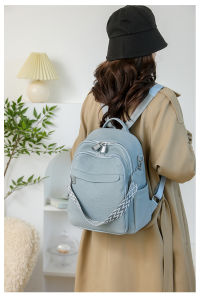 TANFAN | Soft Leather Large Capacity Backpack