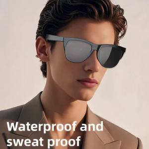 2-IN-1 Smart Earphones Sunglasses Bluetooth Headset Calling Microphone Touch Earphones Audio Eyeglasses Call for All Smartphone