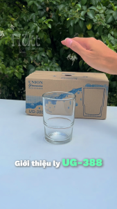 Ly Thủy Tinh Trơn Hai Tầng Uống Trà Cà Phê Nhập Khẩu Thái Lan 240ML UG-388