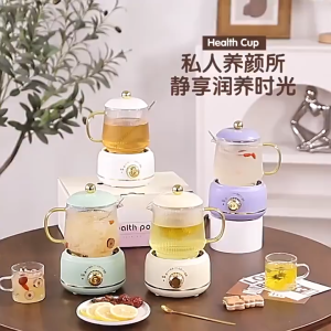 Teko Listrik Pemanas Air Listrik Mini Transparan Portabel Listrik Cangkir Mug Kantor 600ML Low Watt