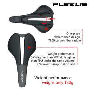 PLSELIS New Road Car High-End Carbon Fiber Lightweight Short Nose Breathable Hollow Hot Selling Soft and Comfortable Saddle
