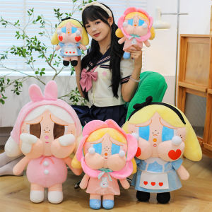 Fluffy Plush Dolls for Girls Sleeping Pillow Dolls Birthday Gifts Childrens Toy Soft Stuffed Toys with Cute Bubble Face