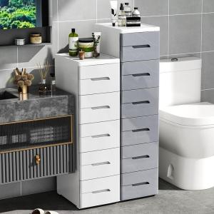 ciiemen | Narrow Space Multi-level Drawer Storage Cabinet Shelf