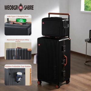 New Large Capacity Wide Handle Thickened Travel Luggage