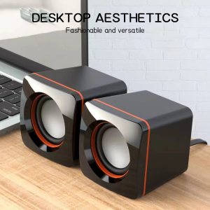 Mini USB 2.0 Wired Computer Speaker for Laptop PC Mobile Phone with 3.5mm Jack Stereo Sound⚡PH deliveryIn stock⚡