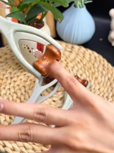 Wooden Finger Massage Roller Multipurpose Acupressure Stick For Hand Therapy Meridian Relief Portable Kneading Clip With 360°  Rollers Solid Beech Wood