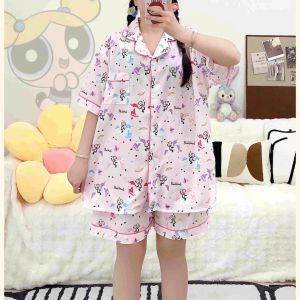 389 SPS ชุดนอนผู้หญิงโอเวอร์ไซส์ ชุดนอนสาวอวบมีเนื้อ รอบอก45นิ้วลวดลายการ์ตูนน่ารักๆมีหลายลายให้เลือกพร้อมส่งจากไทย