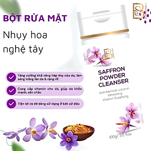 Bột rửa mặt Saffron - Saffron powder clean 3Trong 1 (Hàng chính hãng)