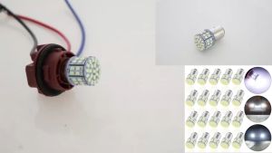 1 Chiếc Đèn Hậu Đỗ Xe LED BA15S P21W S25 1156 50 SMD 1206 DC 12V 24V 1157 BAY15D Đèn Sương Mù Dự Trữ