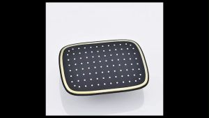 1824 10 INCH 255MM ABS Black Oxide Coated Shower Head 360° Degree High Pressure Rainfall Bathroom Shower Head Rectangle