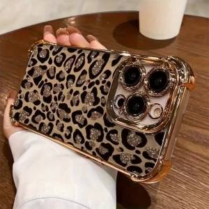 Luxury Personalized Leopard Print Design Phone Case For iPhone 18 17 16 15 14 13 12 11 Pro Max Plus Air 17E 16E Soft Back Cover