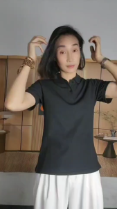 เสื้อโปโล สีดำ แขนปล่อย สินค้าราคาถูก คุณภาพดี สินค้าราคาโรงงาน