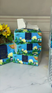 Breeze Flower Series 4-ply toilet  paper  UltraSoft Portable Tissue Paper 100% virgin wood pulp