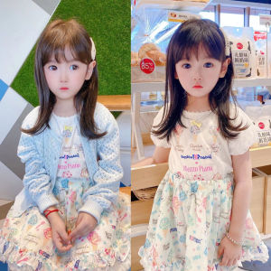  Style Pure Cotton Ice Cream Short Sleeve Bear Cardigan Girls Summer Dress Childrens Clothing Mezzo Piano MP