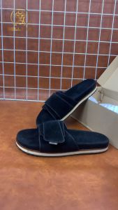 BLZ - ADORNO - SANDAL SLIDE SUEDE PRIA SENDAL SLOP COWOK DISTRO RUBBER SANDALS CASUAL FOOTWEAR KOREA