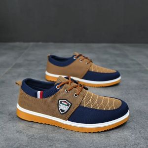 Rubber Shoes for Men: Mens Sneakers, Breathable Canvas Shoes, Soft Bottom Casual Shoes, Mens Low Cut School Shoes