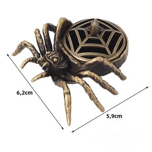 1PC Di Động Hợp Kim Retro Nhện Điềm Lành Đám Mây Hương Hương Thơm Chip Giá Đỡ Halloween Trang Trí Kim Loại Xông Phòng Đĩa