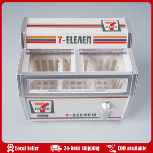 Coffee/7-eleven Store Magnetic Refrigerator Creative Sticker Convenience Store Decoration Lawson Store Luminous Magnetic Sticker 711 Fh Mini Freezer Magnetic Refrigerator Sticker Diy Ornament Small Food Toy High Appearance-Level Refrigerator Sticker