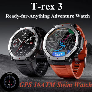For Amazfit T-Rex 3 Outdoor Swim Smartwatch AMOLED Display 6 Satellite Systems Dual Band GPS 170 Sports Phone Call Smart Watches
