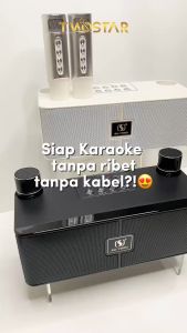 TWOSTAR TS-204 Speaker 2 Microphone Bluetooth Audio Karaoke Set