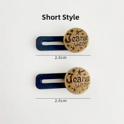 Denim Waist Circumference Change Size Handy Gadget Womens Pants Waist Expansion Button Pants Head Punch-Free Adjustable Extension Button Hidden Hook