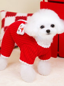 New Year Celebration Pet Clothes: Warm Winter Coats & Dog Sweaters
