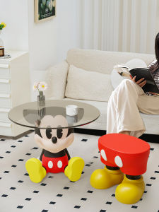 Modern Minimalist Resin Coffee Table Small round Tea Table for Living Room Balcony Terrace Sofa Side Table Home Furniture