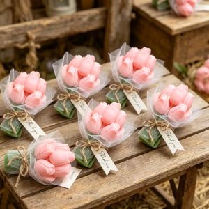 3D tulip bouquet silicone mold DIY flowers aroma candles plaque ornament handmade gift soap candle wedding gift