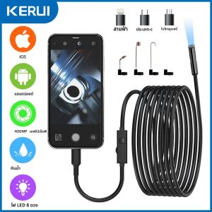 2MP OTG กล้อง Endoscope ยานยนต์กล้องตรวจสอบ Boroscope อุปกรณ์สําหรับ Apple Iphone IOS โทรศัพท์สมาร์ท Android Type C รถยนต์