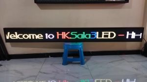 Running Text Full Colour 20x200cm Wifi P5 Indoor