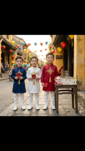 áo dài cách tân.trang trí hình đồng tâm. áo chưa kèm quần
