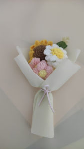 Bó Hoa Tulip Gối Sợi Dệt Kim Hoa Hướng Dương Hoa Tươi Vĩnh Cửu Quà Tặng Trang Trí Bó Hoa Mini Quà Tặng Ngày Lễ Kết Thúc Học Kỳ