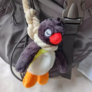 Penguin Plush Toy Sling Bag Charm Backpack Keychain Sand Sculpture Bag Decorations Doll Soft Stuffed Toys for All Ages
