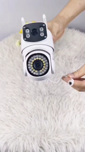 พร้อมส่ง V380 4G-WIFI Camera 12MP 6K 18LED Solar Cell Outdoor Waterproof Motion Detect Color Night Vision Two-Way Audio กล้องวงจรปิดใส่ซิม -ไวไฟ โซลาร์เซล 12ล้านพิกเซล กล้อง2เลนส์3จอ ติดตั้งกลางแจ้ง ทนแดดทนฝน ตรวจจับการเคลื่อนไหว กลางคืนภาพสี คุยโต้ตอบได้