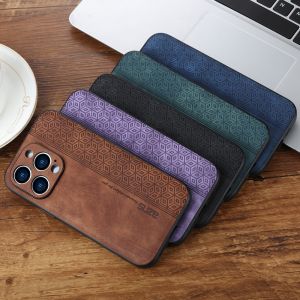 Back Case For Apple iPhone 11 12 13 14 Pro Max 7 8 Plus X XR XS Max SE 2020 Soft Leather Shockproof Cover Casing