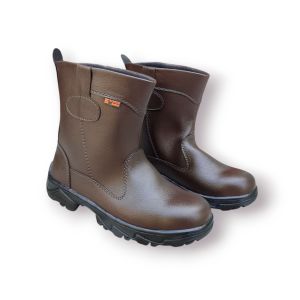 BIMEXS - SEPATU PROYEK SAFETY BOOTS // SEPATU KERJA LAPANGAN UJUNG PELINDUNG BESI SAFETY COKLAT TAN