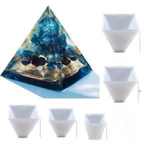 Handmade Energy Tower Silicone Mirror DIY Material 6cm Pyramid Magnetic Field Adjustment Craft Kit Fashion Jewelry Accessories