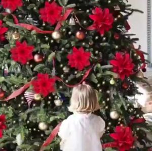 12pcs/set Large Christmas Flowers 7 Colors Christmas Tree Decorations Christmas Fake FlowersDIY JVL