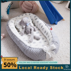 Portable Travel Bed Baby Nest Newborn Bed for Boys Girls Infant Outdoor Cotton Crib Bumper