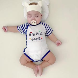 COD  Pakaian Kentut Bayi Bayi Perempuan Kapas Pakaian Musim Panas Baju Sehelai Nipis Musim Panas Trend Pakaian Satu Keping Segitiga Neonatal Lengan Pendek  CNN