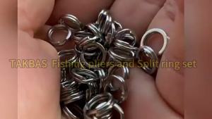 251pcs Split Rings 5 Sizes and Plier Set/Split Ring Capable of Withstanding Large Tensile Force/Fishing Plier Tool Kit